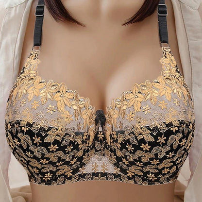 PLUS SIZE BRA WOMEN UNDERWEAR WIRE FREE COMFORT SOFT THIN BREATHABLE