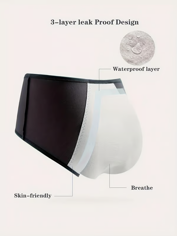 High-waisted hygroscopic Protective Panties