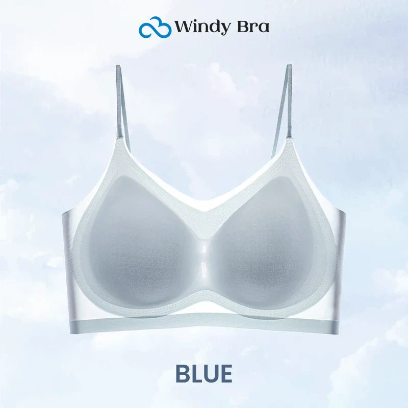 Summer seamless ultra thin plus size ice silk comfort bra