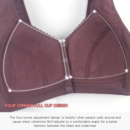 🔥Buy 1 Get 3(3packs)🔥 Mama Cotton Front Closure Bra(Buy 2 sets freee shipping)