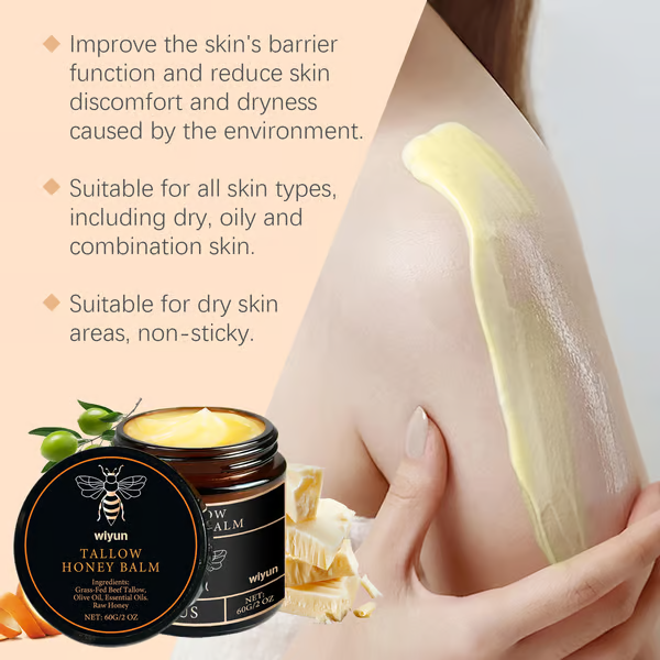 Organic Grass Fed Beef Tallow Balm